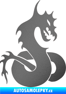 Samolepka Dragon 031 pravá grafitová metalíza