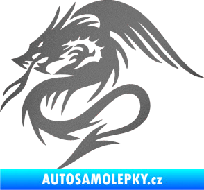 Samolepka Dragon 039 levá grafitová metalíza
