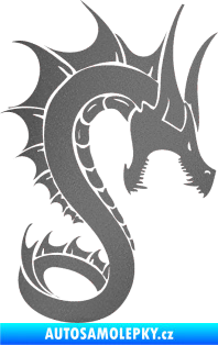 Samolepka Dragon 041 pravá grafitová metalíza