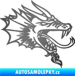 Samolepka Dragon 046 pravá grafitová metalíza