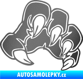 Samolepka Drápy 001 pravá grafitová metalíza