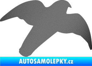 Samolepka Dravec na sklo 003 pravá grafitová metalíza
