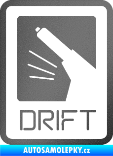 Samolepka Drift 004 grafitová metalíza