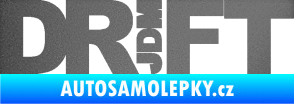 Samolepka Drift 008  nápis JDM grafitová metalíza