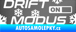 Samolepka Drit mód sníh grafitová metalíza