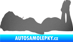 Samolepka Erotická žena 034 levá grafitová metalíza