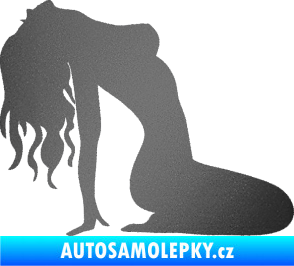 Samolepka Erotická žena 052 pravá grafitová metalíza