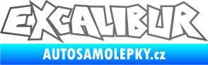 Samolepka Excalibur obrys grafitová metalíza