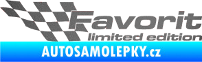 Samolepka Favorit limited edition levá grafitová metalíza