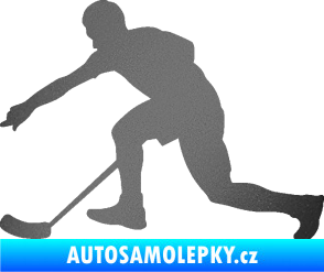 Samolepka Florbal 005 levá grafitová metalíza