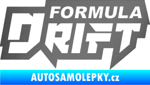 Samolepka Formula drift nápis grafitová metalíza