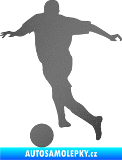 Samolepka Fotbalista 030 levá grafitová metalíza