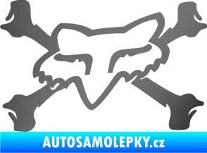 Samolepka Fox 004 grafitová metalíza