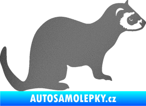 Samolepka Fretka 001 pravá grafitová metalíza