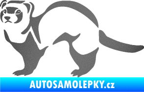 Samolepka Fretka 002 levá grafitová metalíza