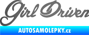 Samolepka Girl driven grafitová metalíza
