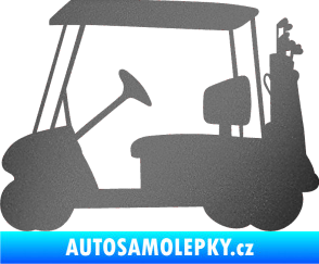 Samolepka Golfista 012 levá vozík grafitová metalíza