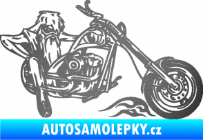 Samolepka Harley 001 pravá grafitová metalíza