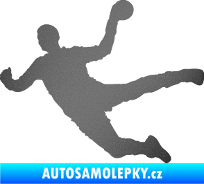 Samolepka Házená 002 levá grafitová metalíza