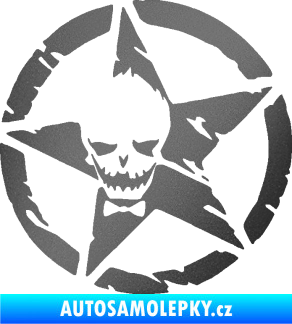 Samolepka Hvězda army 007 levá joker grafitová metalíza