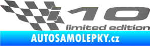 Samolepka i10 limited edition levá grafitová metalíza