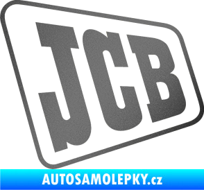 Samolepka JCB - jedna barva grafitová metalíza