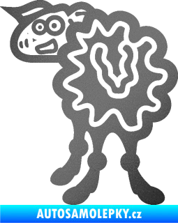 Samolepka JDM ovečka 001 levá grafitová metalíza