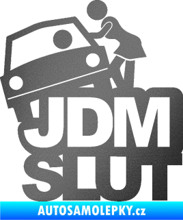 Samolepka JDM Slut 001 grafitová metalíza