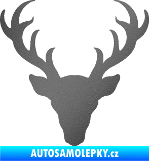 Samolepka Jelen trofej 003 grafitová metalíza