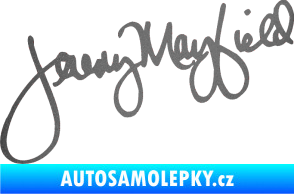 Samolepka Podpis Jeremy Mayfield  grafitová metalíza