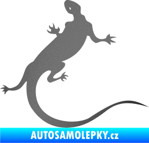 Samolepka Ještěrka 004 pravá grafitová metalíza