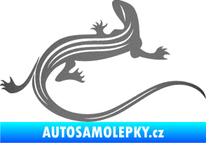 Samolepka Ještěrka 011 pravá grafitová metalíza