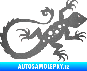 Samolepka Ještěrka 012 pravá grafitová metalíza