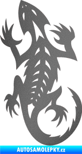 Samolepka Ještěrka 014 levá grafitová metalíza