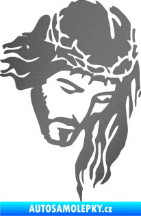 Samolepka Ježíš 003 pravá grafitová metalíza