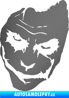 Samolepka Joker 002 levá tvář grafitová metalíza