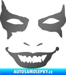 Samolepka Joker 004 tvář levá grafitová metalíza