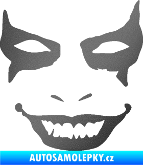 Samolepka Joker 004 tvář pravá grafitová metalíza