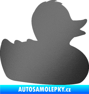 Samolepka Kachnička 001 pravá grafitová metalíza