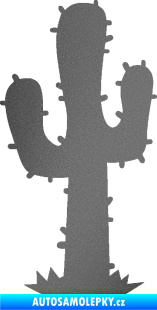 Samolepka Kaktus 001 levá grafitová metalíza