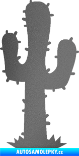 Samolepka Kaktus 001 pravá grafitová metalíza
