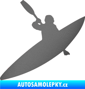 Samolepka Kanoista 001 levá grafitová metalíza