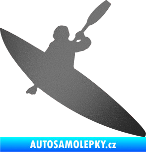 Samolepka Kanoista 001 pravá grafitová metalíza