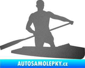 Samolepka Kanoista 002 pravá grafitová metalíza