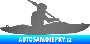 Samolepka Kanoista 003 pravá grafitová metalíza