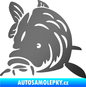 Samolepka Kapr 002 levá grafitová metalíza