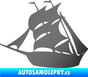 Samolepka Koráb 001 levá grafitová metalíza