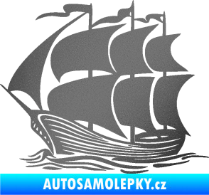 Samolepka Koráb 002 levá grafitová metalíza