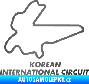 Samolepka Okruh Korean International Circuit grafitová metalíza