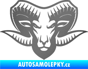 Samolepka Kozel 006 hlava grafitová metalíza